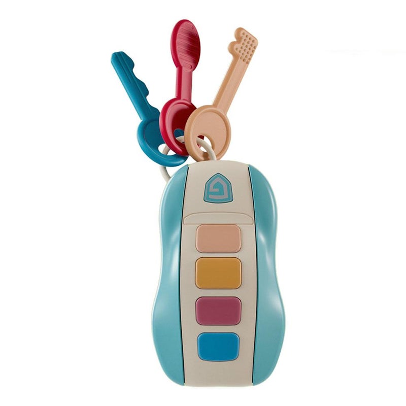 New soft teething toy, can be swallowed, simulated car remote control key toy for children, educational and with music.